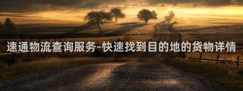 多多28赌博被抓：速通物流查询服务-